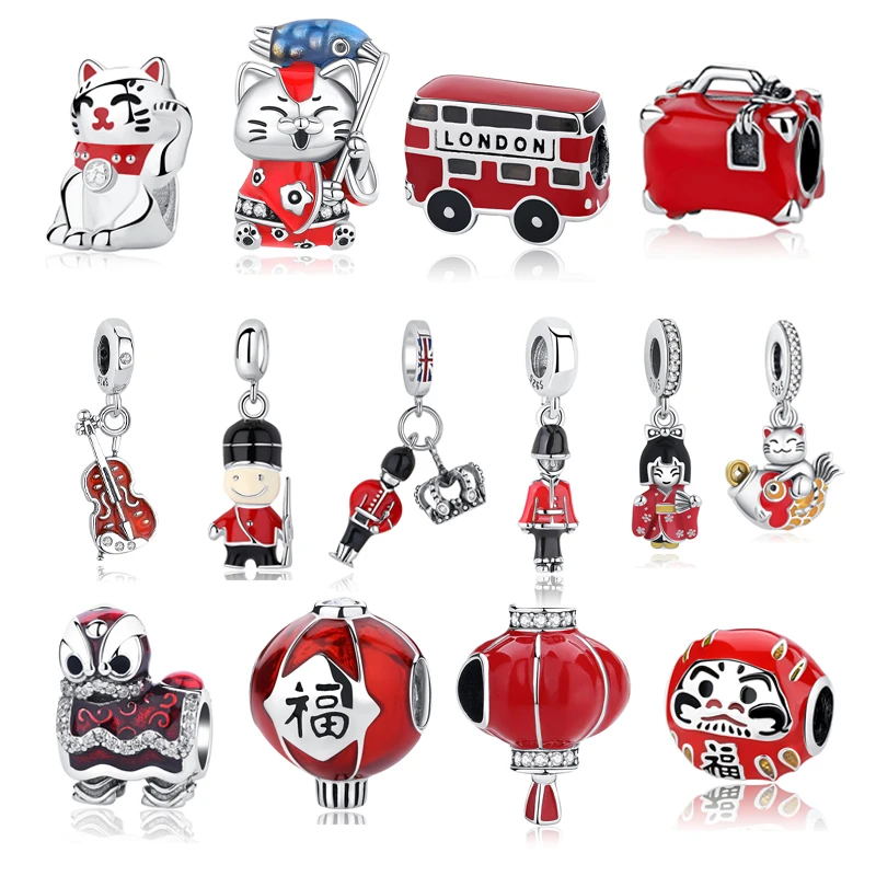 Оригинальные подвески из стерлингового серебра 925, красные бусины, автобус, кукла Дармама, браслеты с фианитом, браслеты, ожерелья для женщин, ювелирные изделия своими руками
Оригинальные подвески из стерлингового серебра 925, красные бусины, автобус, кукла Дармама, браслеты с фианитом, браслеты, ожерелья для женщин, ювелирные изделия своими руками