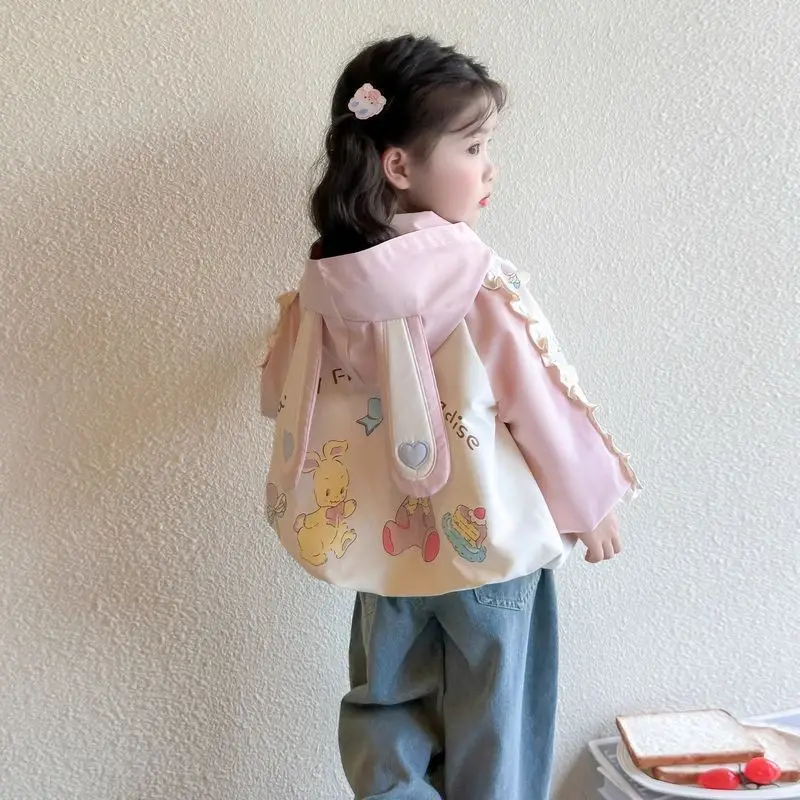 Baby Girl Autumn Hooded Zipper Jacket Casual Children's Cartoon Print Coat New Arrivals Soft Fabric Baby Outfit for Girls
Baby Girl Autumn Hooded Zipper Jacket Casual Children's Cartoon Print Coat New Arrivals Soft Fabric Baby Outfit for Girls