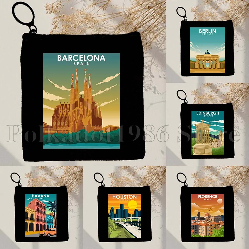 Bangkok Thailand Barcelona Spain Berlin Boston Dublin Edinburgh Hamburg Florence Italy Canvas Coin Purse Key Bag Wallet Pouch
Bangkok Thailand Barcelona Spain Berlin Boston Dublin Edinburgh Hamburg Florence Italy Canvas Coin Purse Key Bag Wallet Pouch