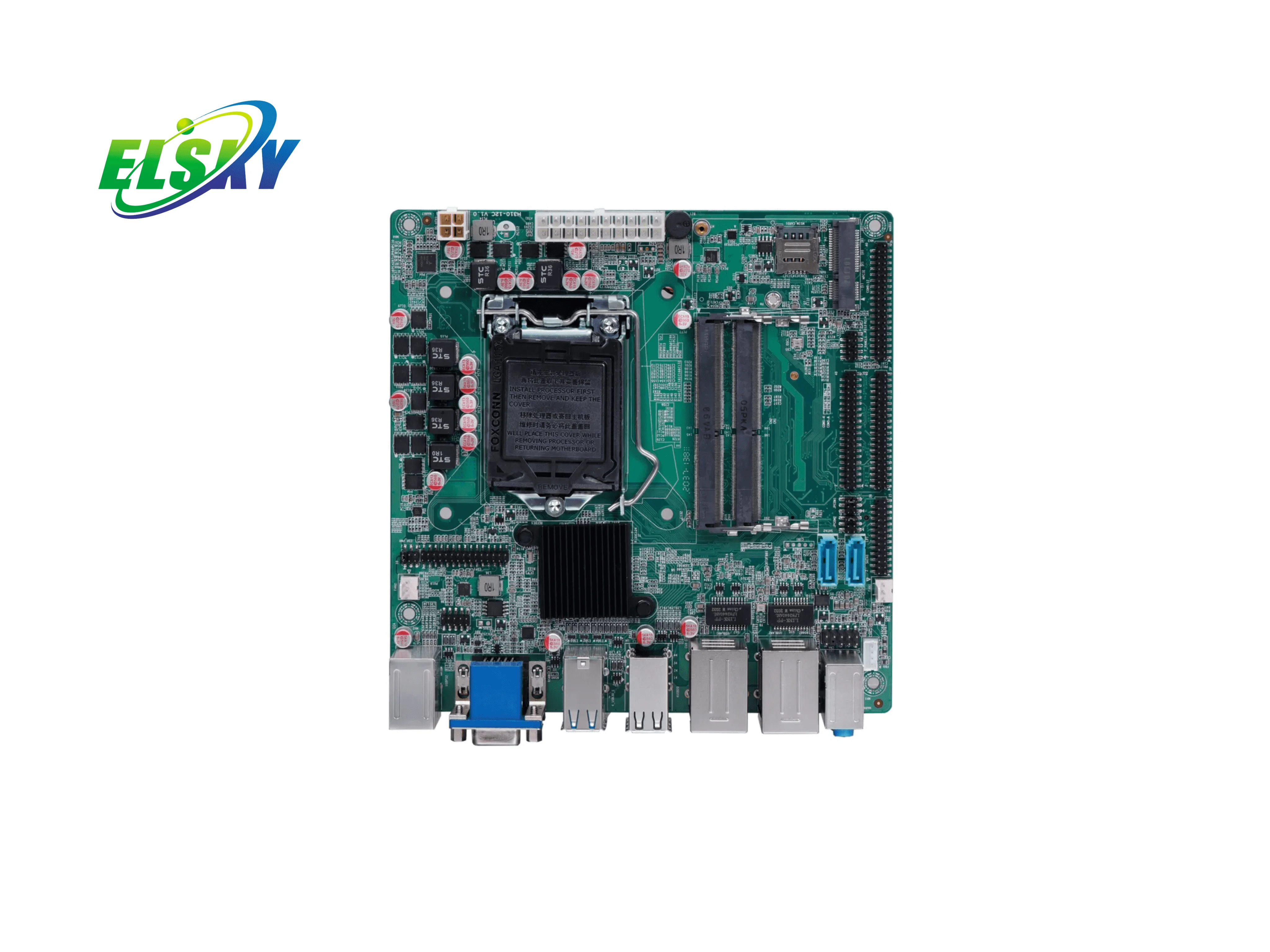 New ELSKY QM3200 Industrial Mini-ITX Motherboard H310 12 COM Ports 4K Display 64GB DDR4 Double Channel SATA Support
New ELSKY QM3200 Industrial Mini-ITX Motherboard H310 12 COM Ports 4K Display 64GB DDR4 Double Channel SATA Support