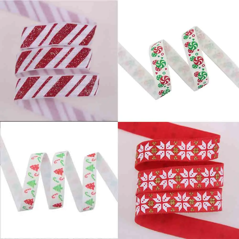 5/8" 15mm Glitter Red Stripes Christmas Tree Printed FOE Red Green Dots Fold Over Elastic Ribbon For Christmas Party Decoration
5/8" 15mm Glitter Red Stripes Christmas Tree Printed FOE Red Green Dots Fold Over Elastic Ribbon For Christmas Party Decoration