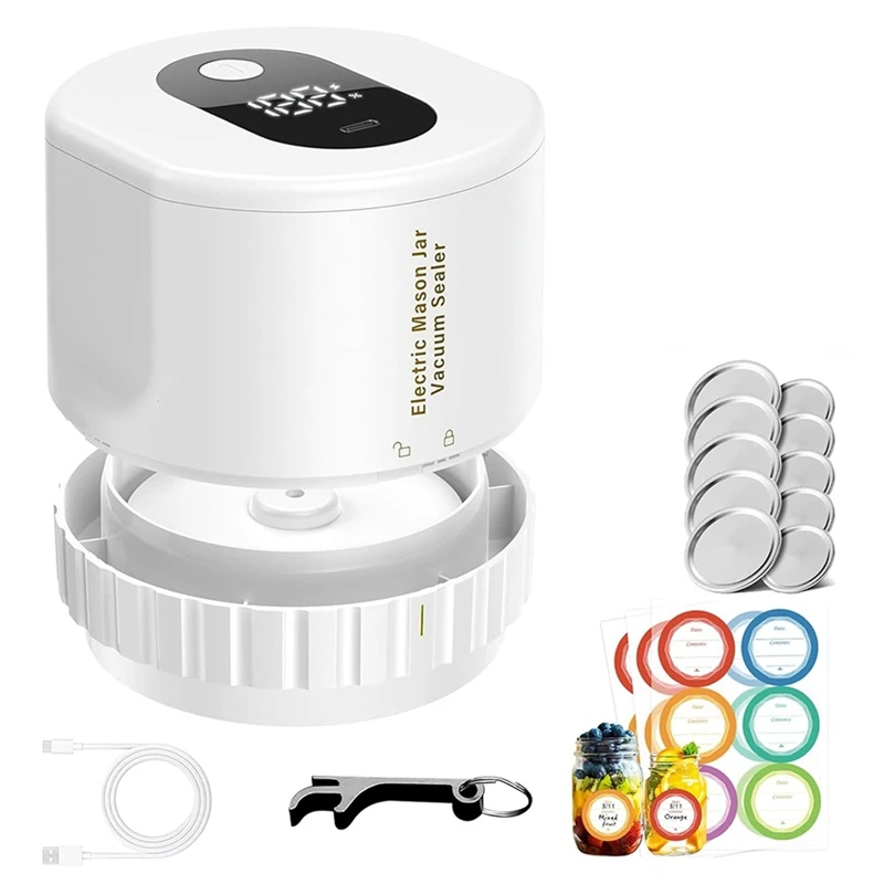 AU-Vacuum Sealer, Wide Mouth And Regular Mouth Canning Lid Machine Kit For Food Storage
AU-Vacuum Sealer, Wide Mouth And Regular Mouth Canning Lid Machine Kit For Food Storage