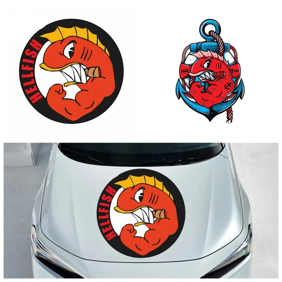 Hellfish Fishing Club Vinyl Car Sticker - Waterproof UV Resistant Decal for Auto Truck Boat Laptop Bumper Outdoor Enthusiast
Hellfish Fishing Club Vinyl Car Sticker - Waterproof UV Resistant Decal for Auto Truck Boat Laptop Bumper Outdoor Enthusiast