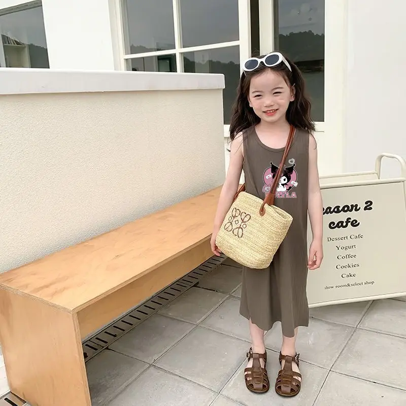 Summer Kuromi Anime Kawaii Sanrio Ins Fashion Sleeveless Shirt Skirt Cute Cartoon Baby Vest Dress Clothes Gifts for Kids
Summer Kuromi Anime Kawaii Sanrio Ins Fashion Sleeveless Shirt Skirt Cute Cartoon Baby Vest Dress Clothes Gifts for Kids