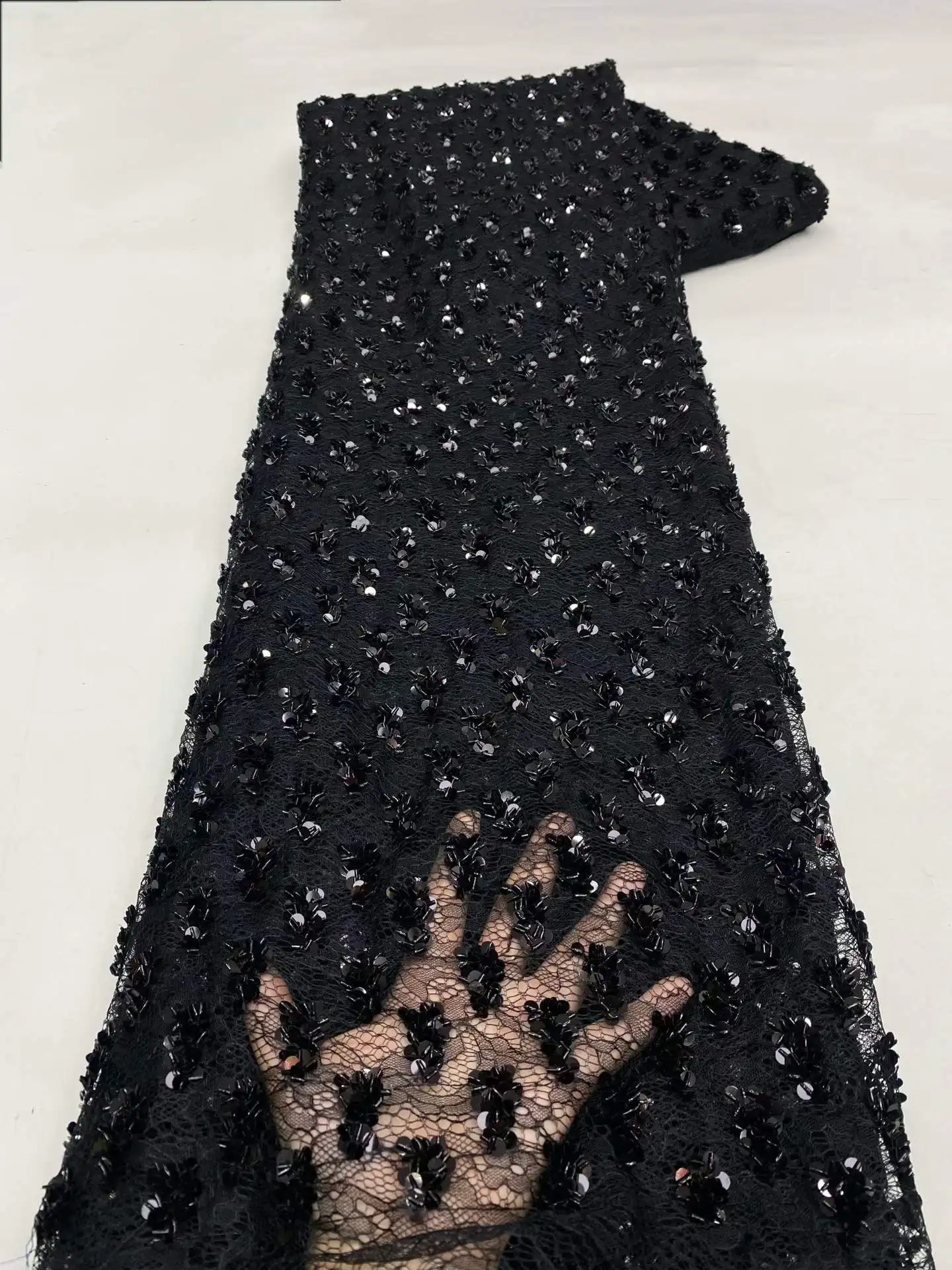 African Lace Fabric 5 Yards 2023 High Quality Luxury Sequins Net Embroidery Nigerian Wedding Gown Material French Lace Fabric
African Lace Fabric 5 Yards 2023 High Quality Luxury Sequins Net Embroidery Nigerian Wedding Gown Material French Lace Fabric