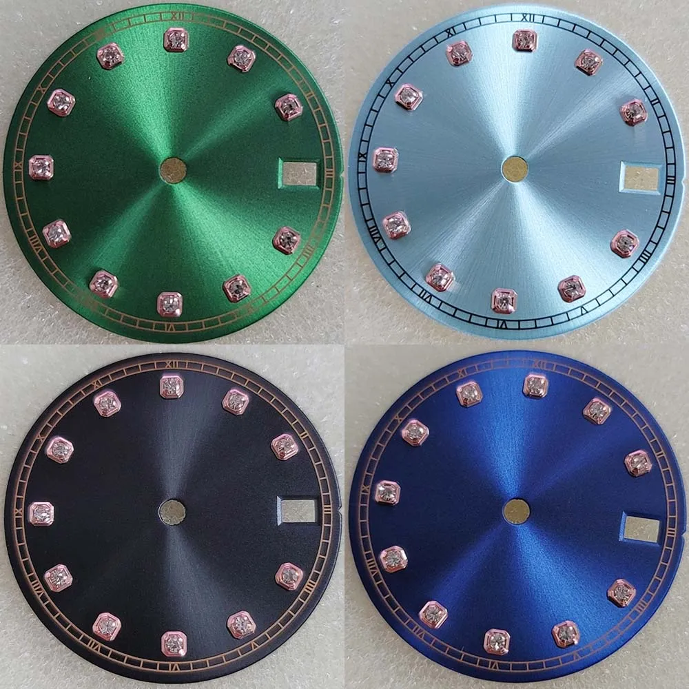 28.5MM Diamond Index Watch Dial Artificial Glass Scale Rimmed Single Calendar Dial for NH35 NH36 Movement Modification Part
28.5MM Diamond Index Watch Dial Artificial Glass Scale Rimmed Single Calendar Dial for NH35 NH36 Movement Modification Part