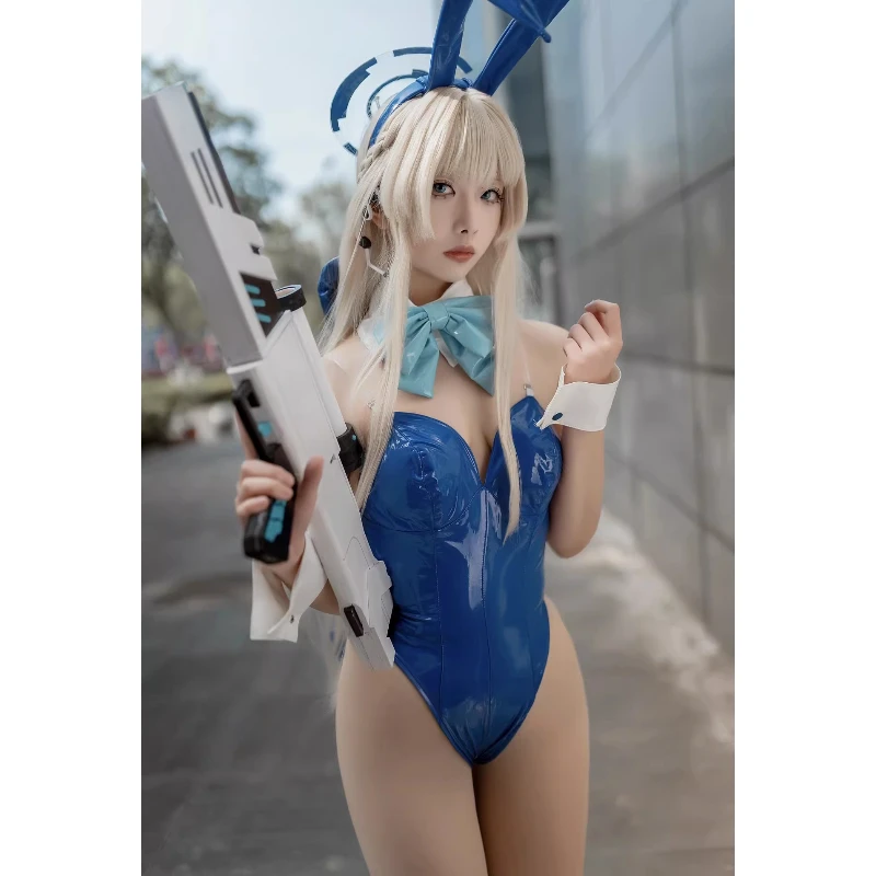 Game Blue Archive Asuma Toki Bunny Costume Women Blue PU Leather Sexy Jumpsuit Rabbit Cosplay Costume Halloween Roleplay Outfit
Game Blue Archive Asuma Toki Bunny Costume Women Blue PU Leather Sexy Jumpsuit Rabbit Cosplay Costume Halloween Roleplay Outfit