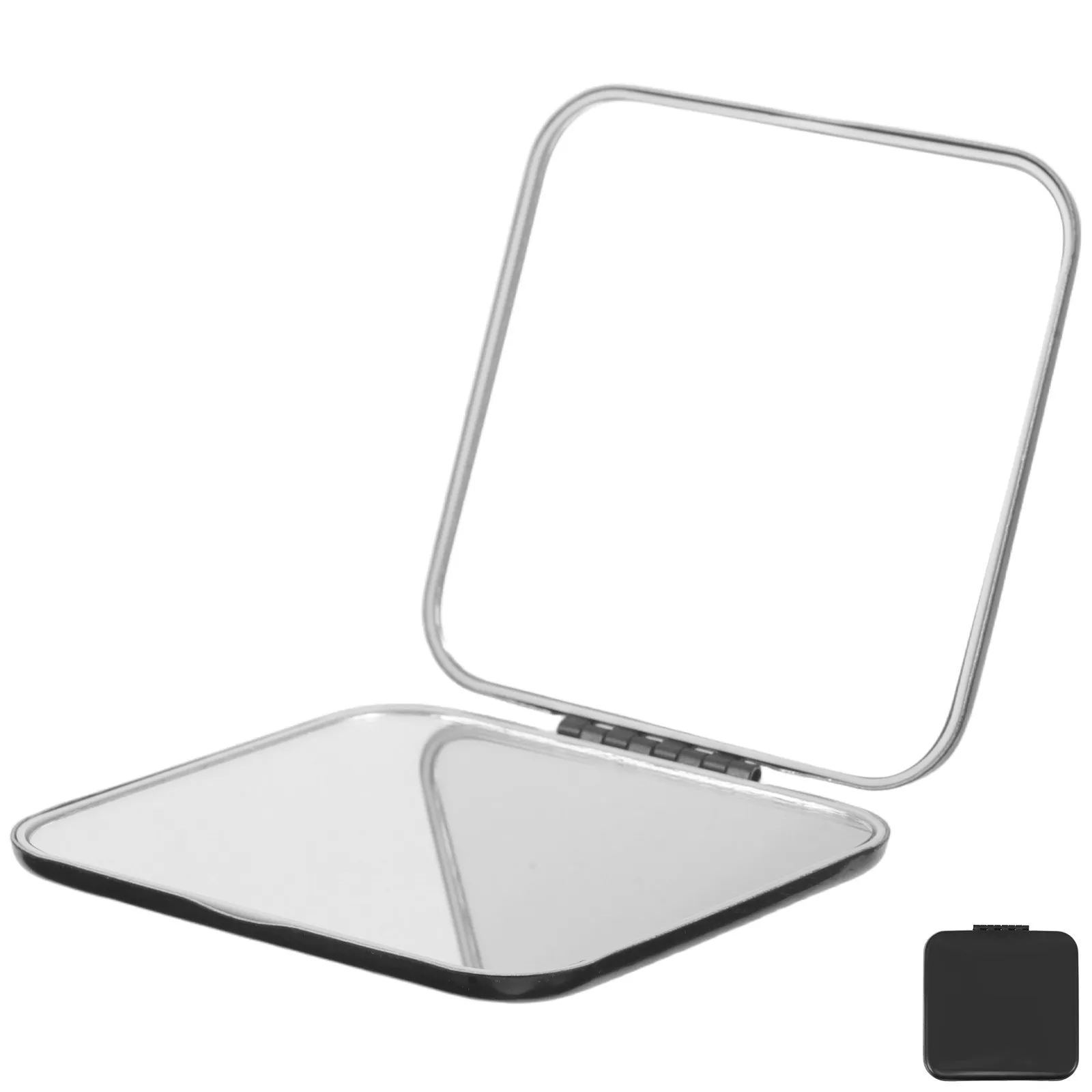 Portable Metal Compact Travel Makeup Mirror Double-Sided Foldable Pocket Handheld Beauty Vanity for Purse Black
Portable Metal Compact Travel Makeup Mirror Double-Sided Foldable Pocket Handheld Beauty Vanity for Purse Black