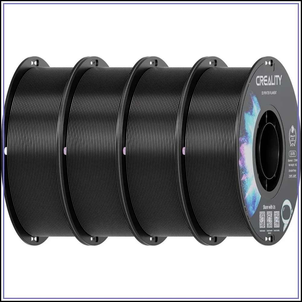 TPU Filament 1.75mm 4kg, 95A Flexible 3D Printing Material, High Resilience & Elastic, 1kg Spools
TPU Filament 1.75mm 4kg, 95A Flexible 3D Printing Material, High Resilience & Elastic, 1kg Spools