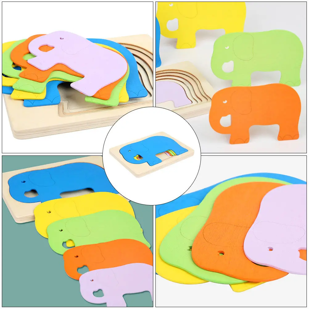 1Pcs 3D Elephant Jigsaw Puzzle Early Learning Educational Wooden Puzzle Plaything Colorful Cartoon Design Brain Development
1Pcs 3D Elephant Jigsaw Puzzle Early Learning Educational Wooden Puzzle Plaything Colorful Cartoon Design Brain Development