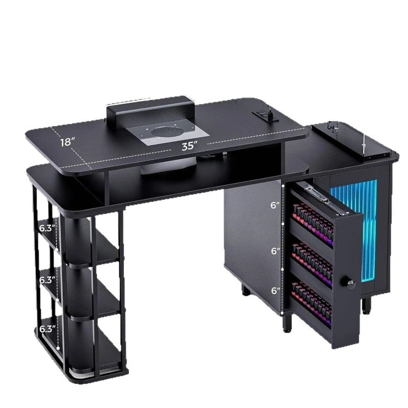 The nail table comes with a dust collector and charging station, and the nail station is detachable
The nail table comes with a dust collector and charging station, and the nail station is detachable