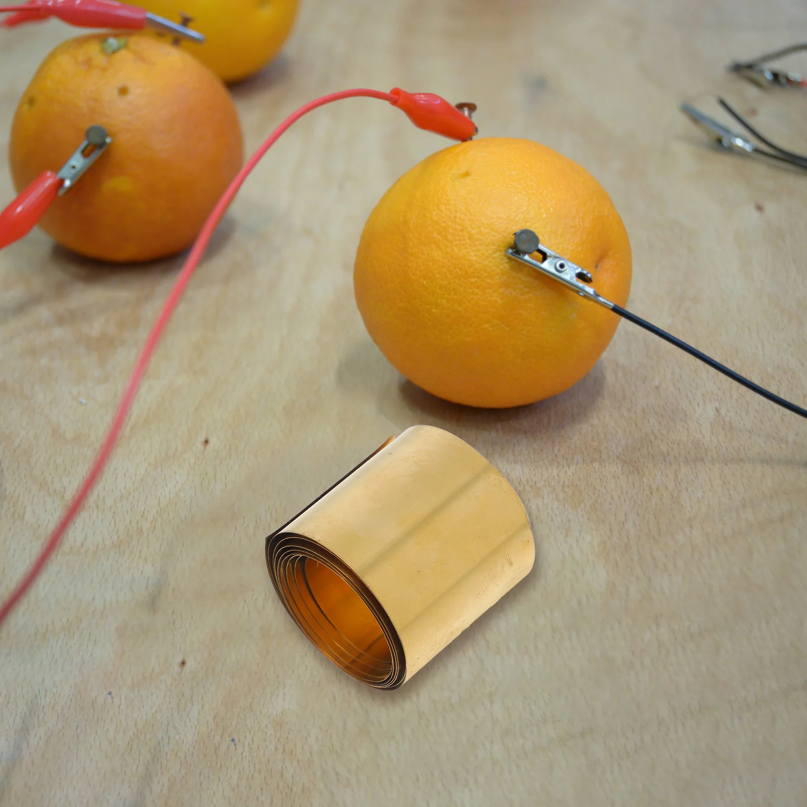 Copper Electrode Material for Fruit Science Experiment Zinc Strip Galvanized Educational Tool Supplies LED Clocks 
Copper Electrode Material for Fruit Science Experiment Zinc Strip Galvanized Educational Tool Supplies LED Clocks