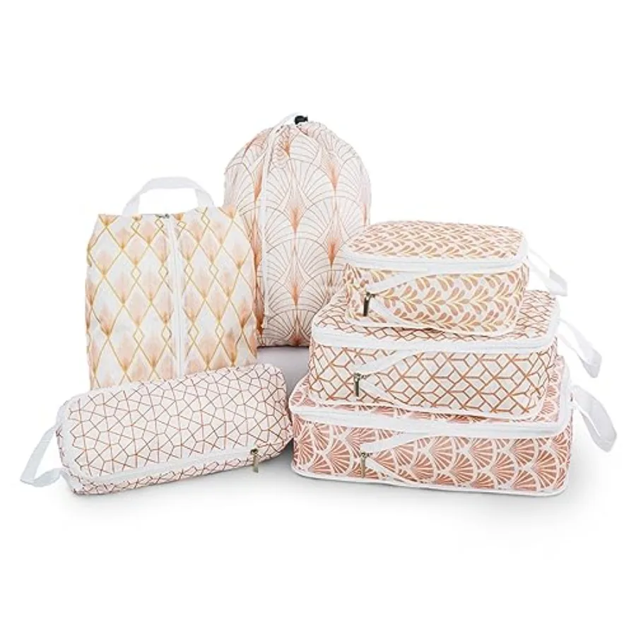 6 Pcs Compression Packing Cubes for Travel Waterproof Luggage Organizer Bags Set in Pastel Colors Space-Saving Packing Cubes fo
6 Pcs Compression Packing Cubes for Travel Waterproof Luggage Organizer Bags Set in Pastel Colors Space-Saving Packing Cubes fo