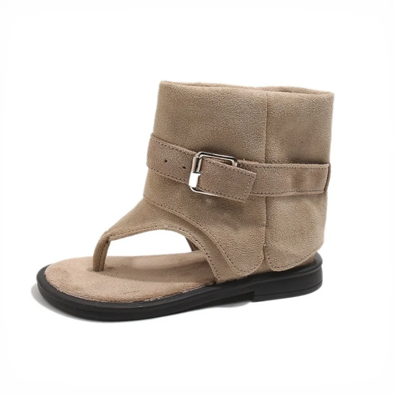 Brown Kids Roman Sandals 2026 Summer Metallic Buckle Toe Post Sandal Boots Girl Student Flat Baby Princess Shoes
Brown Kids Roman Sandals 2026 Summer Metallic Buckle Toe Post Sandal Boots Girl Student Flat Baby Princess Shoes