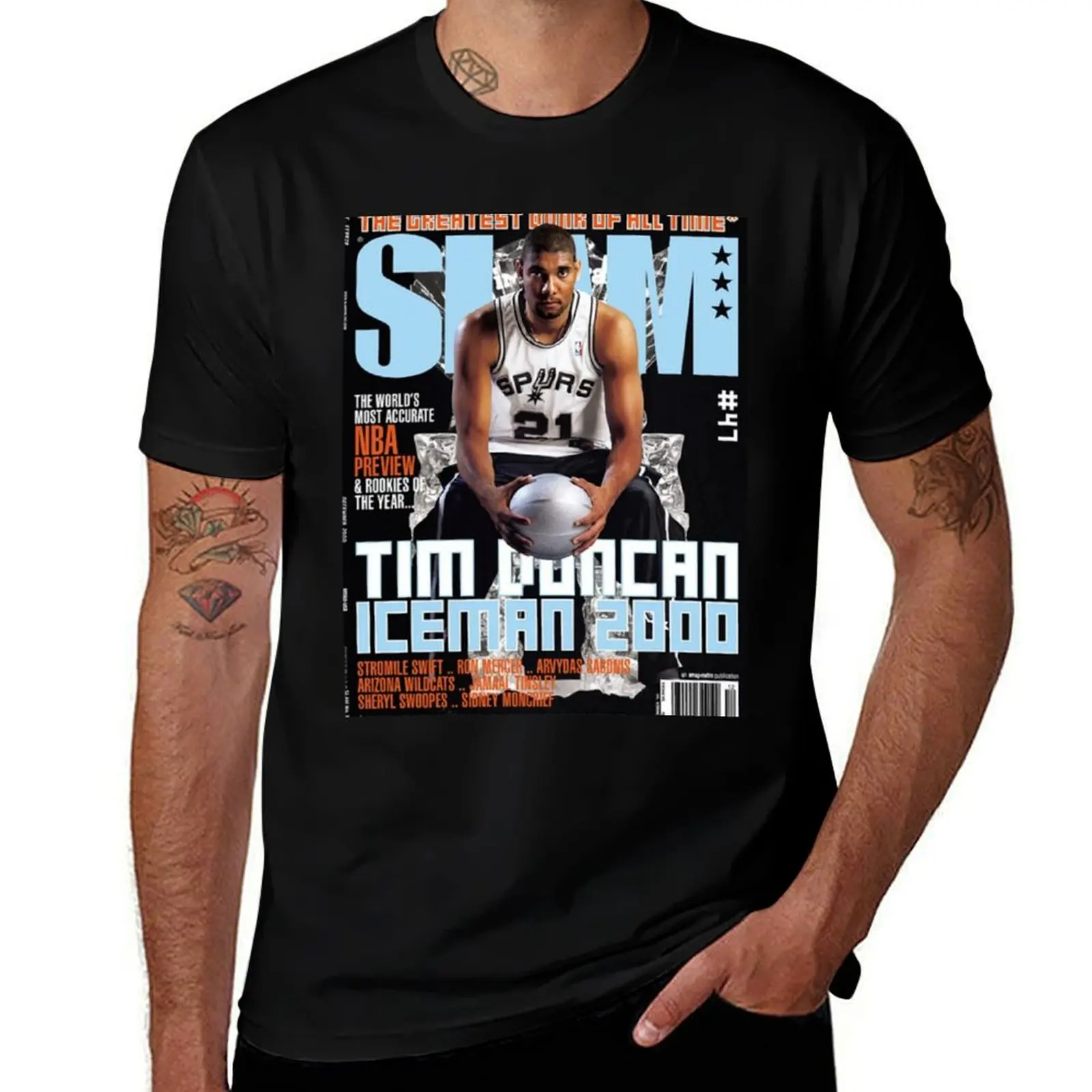Tim Duncan vintage SLAM T-Shirt kawaii clothes summer clothes plus sizes mens t shirts top quality
Tim Duncan vintage SLAM T-Shirt kawaii clothes summer clothes plus sizes mens t shirts top quality