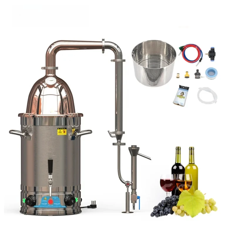 RT30 Home Distiller Brandy Whiskey Electric Heating Distiller Copper Lynn Arm Alcohol Brewing DIY Moonshine Distiller
RT30 Home Distiller Brandy Whiskey Electric Heating Distiller Copper Lynn Arm Alcohol Brewing DIY Moonshine Distiller