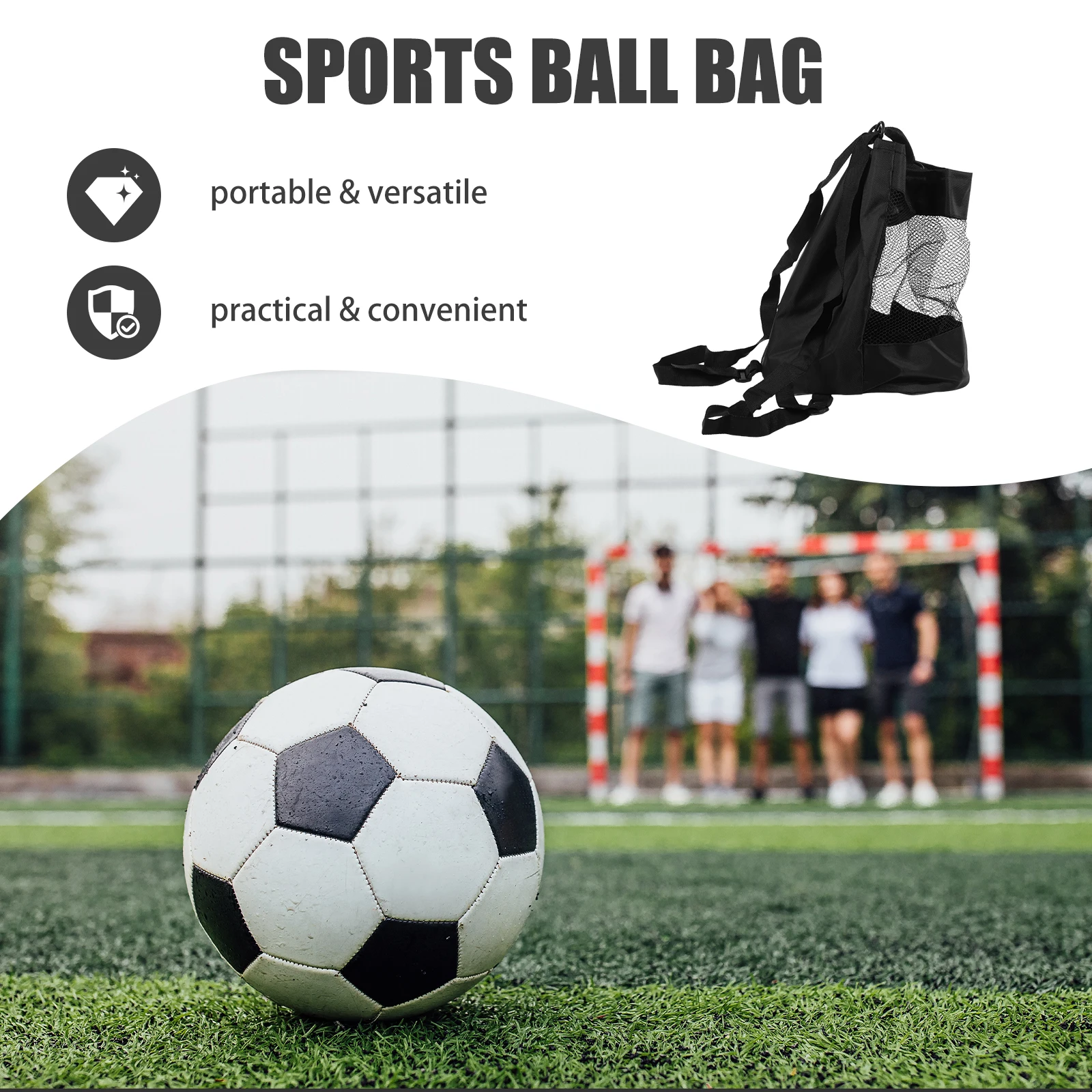 Mesh Ball for Basketball Soccer Volleyball Durable Cotton Linen Sports Bag with Backpack Design Multi-Function for Gym
Mesh Ball for Basketball Soccer Volleyball Durable Cotton Linen Sports Bag with Backpack Design Multi-Function for Gym