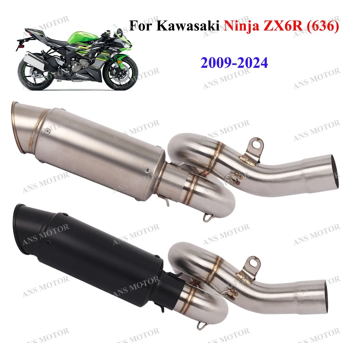 For Kawasaki Ninja Zx6r 2009-2024 Motorcycle Exhaust Escape Middle Link Pipe Slip On zx6r Exhaust Pipe
For Kawasaki Ninja Zx6r 2009-2024 Motorcycle Exhaust Escape Middle Link Pipe Slip On zx6r Exhaust Pipe