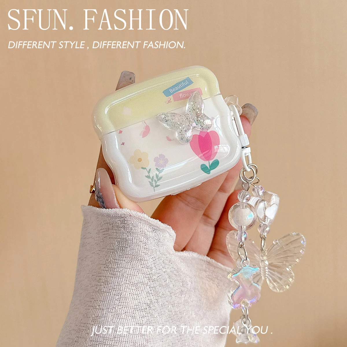 For AirPods Pro2 Crystal Butterfly Protective Case AirPods 3/2/1 Versatile Wireless Bluetooth Headphone Shell Flower Pendant
For AirPods Pro2 Crystal Butterfly Protective Case AirPods 3/2/1 Versatile Wireless Bluetooth Headphone Shell Flower Pendant