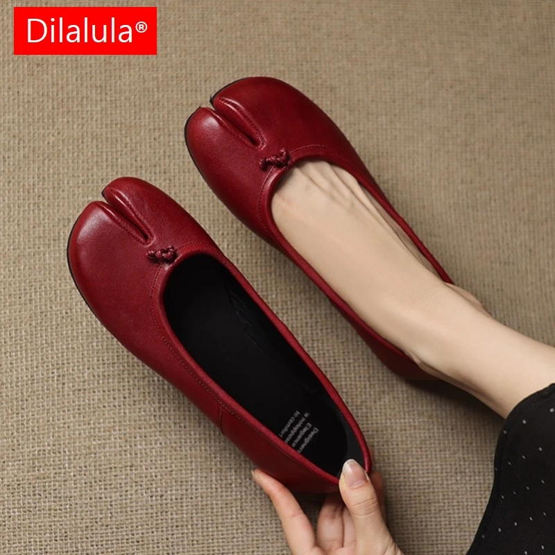 Dilalula 2026, весенние винтажные туфли-талиби из натуральной коровьей кожи, женские туфли-лодочки на плоском каблуке, женские туфли-лодочки на плоской подошве для отдыха с раздельным носком для девочек
Dilalula 2026, весенние винтажные туфли-талиби из натуральной коровьей кожи, женские туфли-лодочки на плоском каблуке, женские туфли-лодочки на плоской подошве для отдыха с раздельным носком для девочек