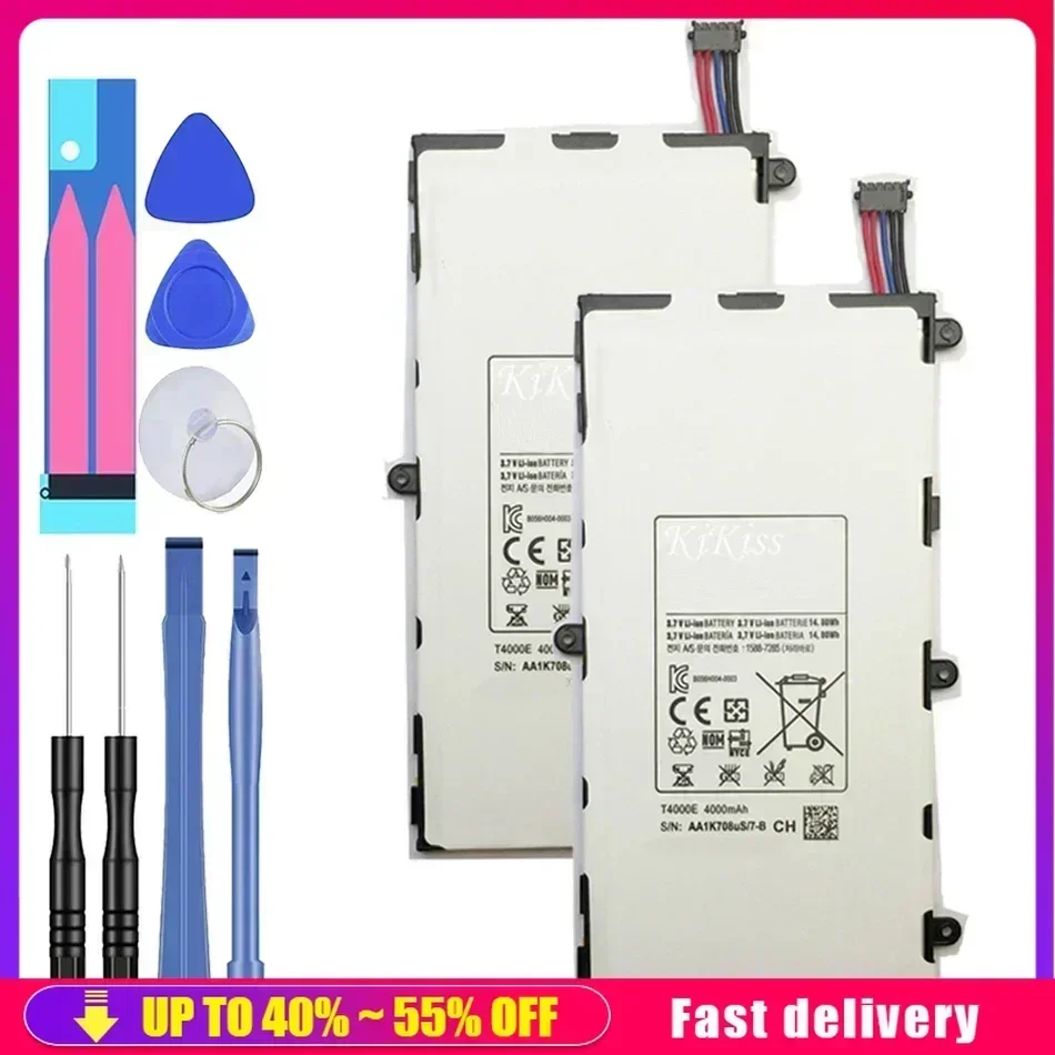 Сменный аккумулятор T4000E для планшета Samsung Galaxy Tab 3 7,0 дюйма SM-T210 T211 T215 T217 T2105 перезаряжаемый портативный аккумулятор
Сменный аккумулятор T4000E для планшета Samsung Galaxy Tab 3 7,0 дюйма SM-T210 T211 T215 T217 T2105 перезаряжаемый портативный аккумулятор
