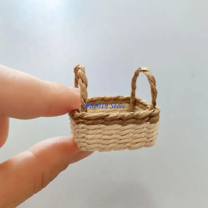 Q0KB Wicker Dollhouses Basket for Dollhouses Miniature Pretend Game Flower Basket Collectible Miniature Wickerwork Basket
Q0KB Wicker Dollhouses Basket for Dollhouses Miniature Pretend Game Flower Basket Collectible Miniature Wickerwork Basket