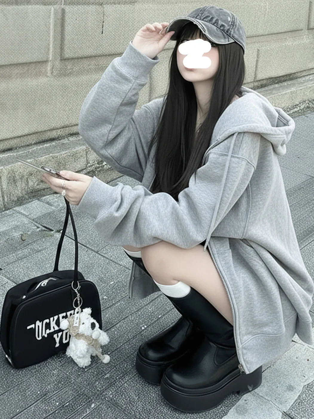 Couple Hoodie Thickened Fleece Zipper Open Cardigan Sweatshirt Women's Fashion Grey Loose Fit Sports Style Casual Outfit
Couple Hoodie Thickened Fleece Zipper Open Cardigan Sweatshirt Women's Fashion Grey Loose Fit Sports Style Casual Outfit