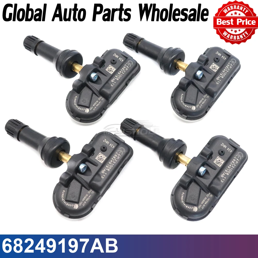 Car TPMS Tire Pressure Monitor Sensor For Jeep Cherokee Ram 1500 2500 3500 2014-2016 434Mhz 68249197AB 68239720AA 68157568AC
Car TPMS Tire Pressure Monitor Sensor For Jeep Cherokee Ram 1500 2500 3500 2014-2016 434Mhz 68249197AB 68239720AA 68157568AC