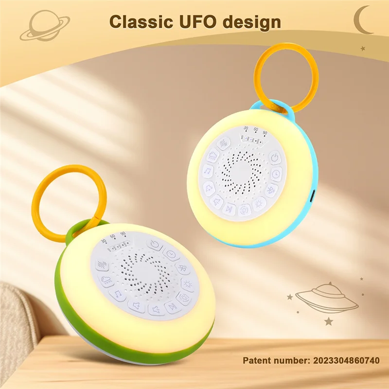 B48B-White Noise Machine With 11 White Noise Adjustable Night Light, Bluetooth Speaker,Timing Function Green
B48B-White Noise Machine With 11 White Noise Adjustable Night Light, Bluetooth Speaker,Timing Function Green