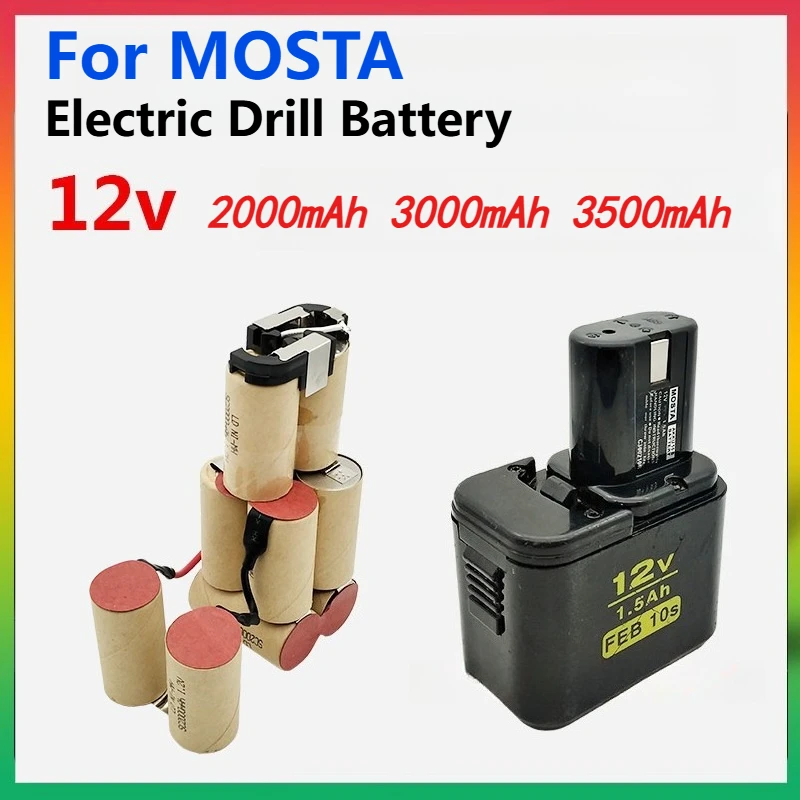 12V 3500mAh Large Capacity Rechargeable Battery for MOSTA Electric Drill Battery Accessories for Power Tools
12V 3500mAh Large Capacity Rechargeable Battery for MOSTA Electric Drill Battery Accessories for Power Tools