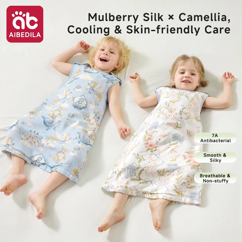 AIBEDILA Baby Sleeveless Sleeping Bag Summer Thin Gauze Silk Vest Style Anti Kick Blanket Newborn All Season Sleepwear
AIBEDILA Baby Sleeveless Sleeping Bag Summer Thin Gauze Silk Vest Style Anti Kick Blanket Newborn All Season Sleepwear