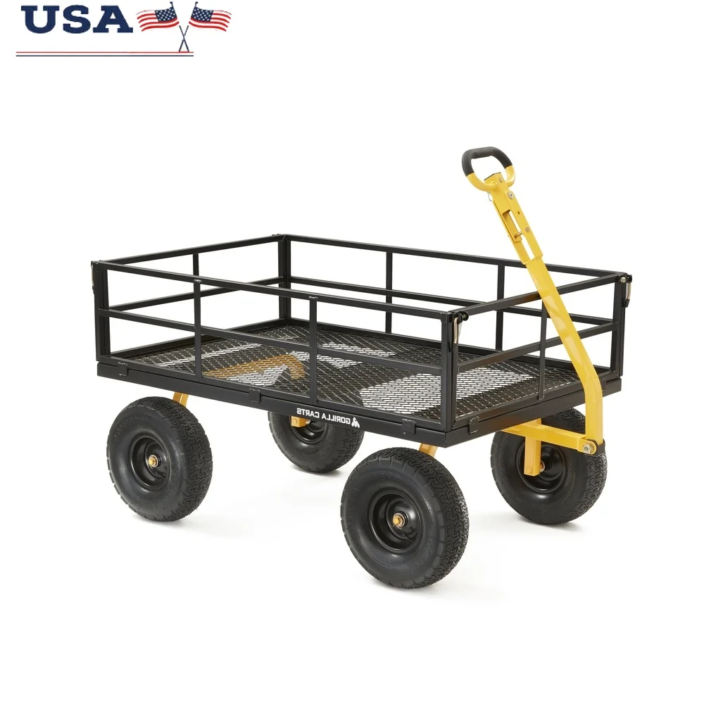 Heavy-Duty Steel Utility Cart 1400lb Capacity 15in Pneumatic Tires Removable Sides 2in1 Convertible Handle Garden Farm Outdoor
Heavy-Duty Steel Utility Cart 1400lb Capacity 15in Pneumatic Tires Removable Sides 2in1 Convertible Handle Garden Farm Outdoor