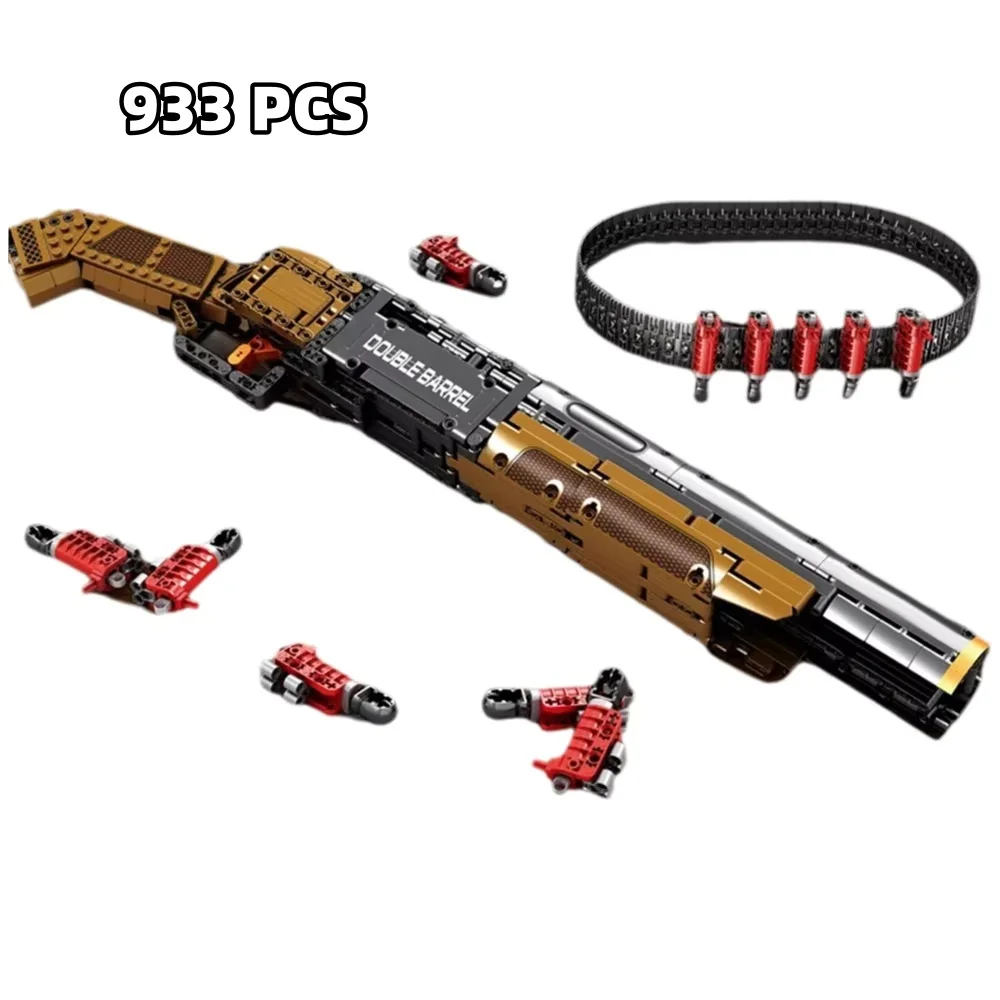 933pcs Double Barrel Shotgun Building Blocks Military Classic Gun Model with Bullet Belt Bricks Toy for Kids Gift NO.77028
933pcs Double Barrel Shotgun Building Blocks Military Classic Gun Model with Bullet Belt Bricks Toy for Kids Gift NO.77028