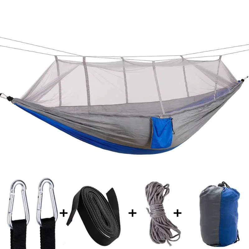 260*140cm 2 Persons Outdoor Tree Swing Parachute Mosquito Net Bed Ultralight Folding Camping Hanging Tent Hammock
260*140cm 2 Persons Outdoor Tree Swing Parachute Mosquito Net Bed Ultralight Folding Camping Hanging Tent Hammock