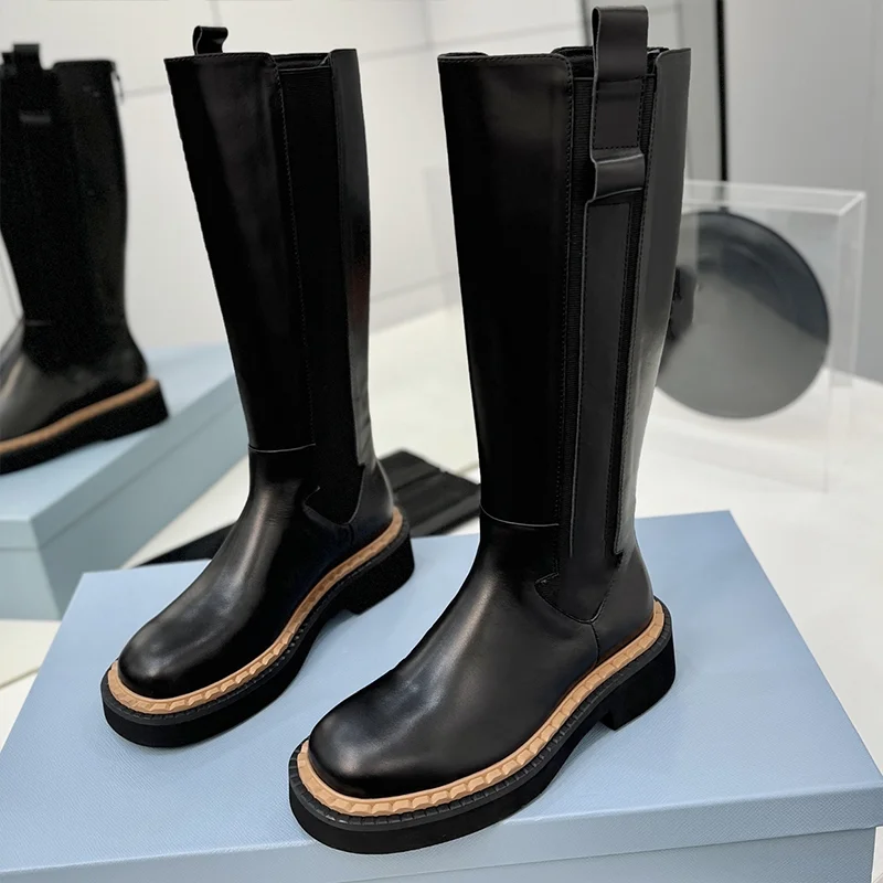 Top quality high sheen cow suede women's knee length boots double-edge serrated rubber foam bottom elegant shoes 25090835
Top quality high sheen cow suede women's knee length boots double-edge serrated rubber foam bottom elegant shoes 25090835