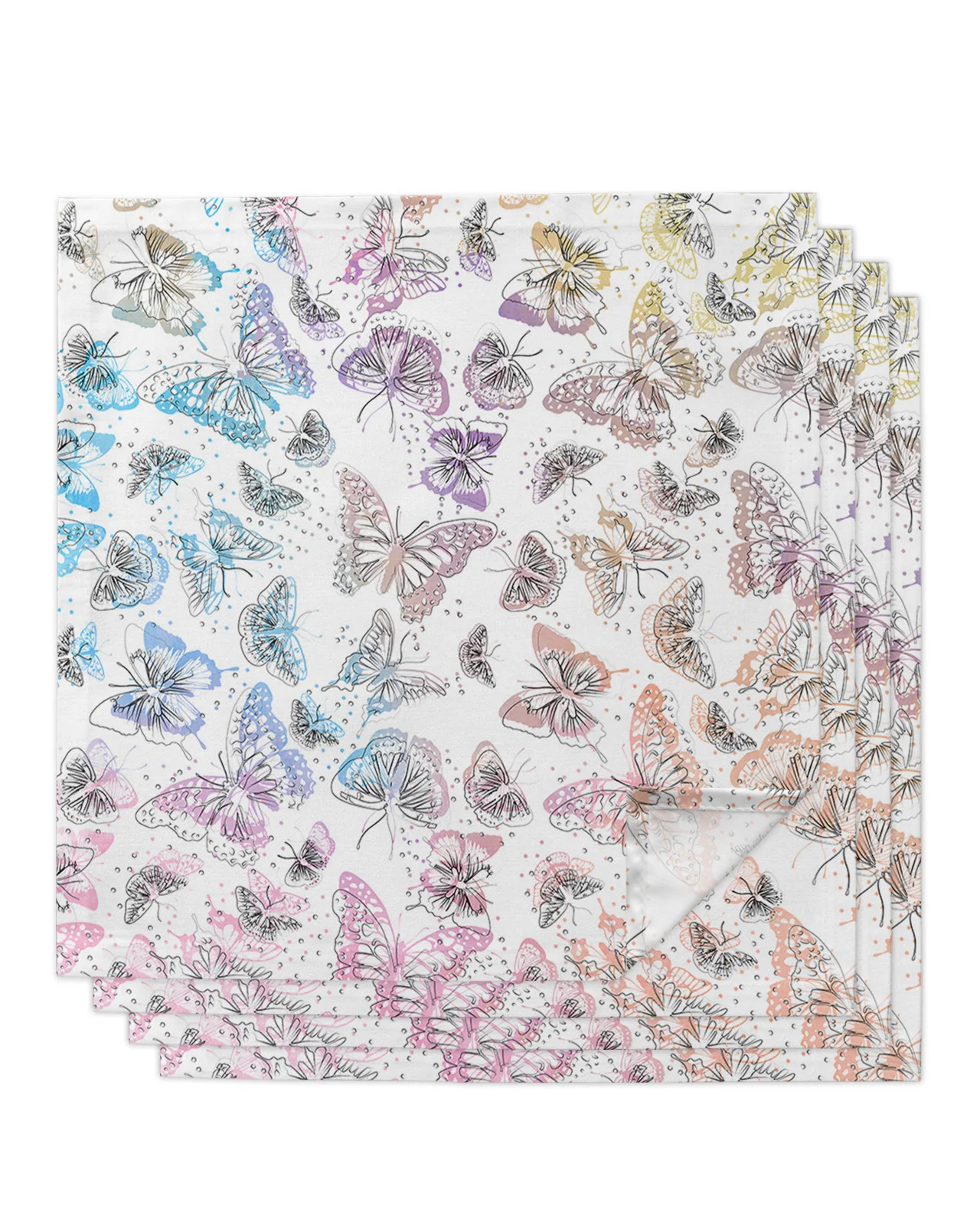 4pcs Spring Butterfly Hand-Painted Watercolor Square 50cm Table Napkin Wedding Decoration Table Cloth Kitchen Serving Napkins
4pcs Spring Butterfly Hand-Painted Watercolor Square 50cm Table Napkin Wedding Decoration Table Cloth Kitchen Serving Napkins