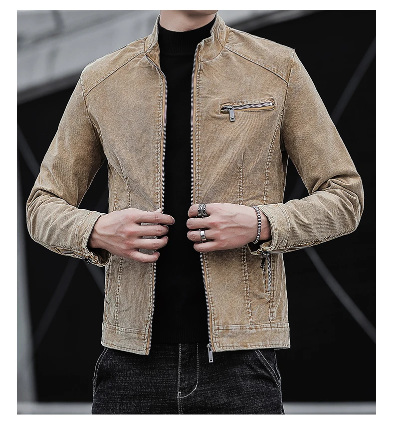 Brand Denim Jacket Washed Lapel Casual Outerwear for Men Spring and Fall Male's Casual Baseball Hip-hop Clothes Coats
Brand Denim Jacket Washed Lapel Casual Outerwear for Men Spring and Fall Male's Casual Baseball Hip-hop Clothes Coats