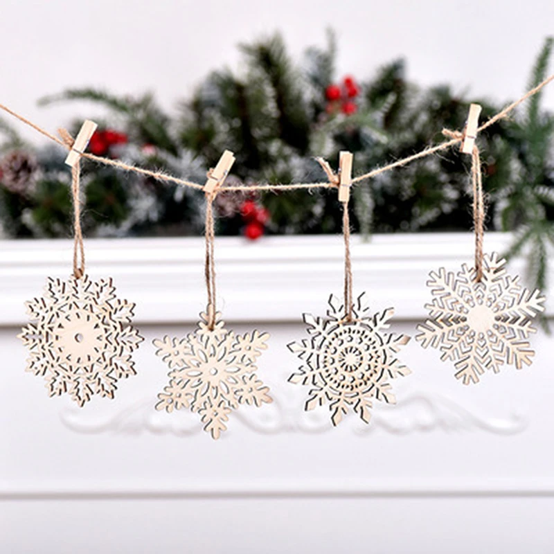 6Pcs/set Christmas Tree Pendant Snowflake Box Set Ornaments Wooden Christmas Trees Decorations Festive Party Home Decoration
6Pcs/set Christmas Tree Pendant Snowflake Box Set Ornaments Wooden Christmas Trees Decorations Festive Party Home Decoration