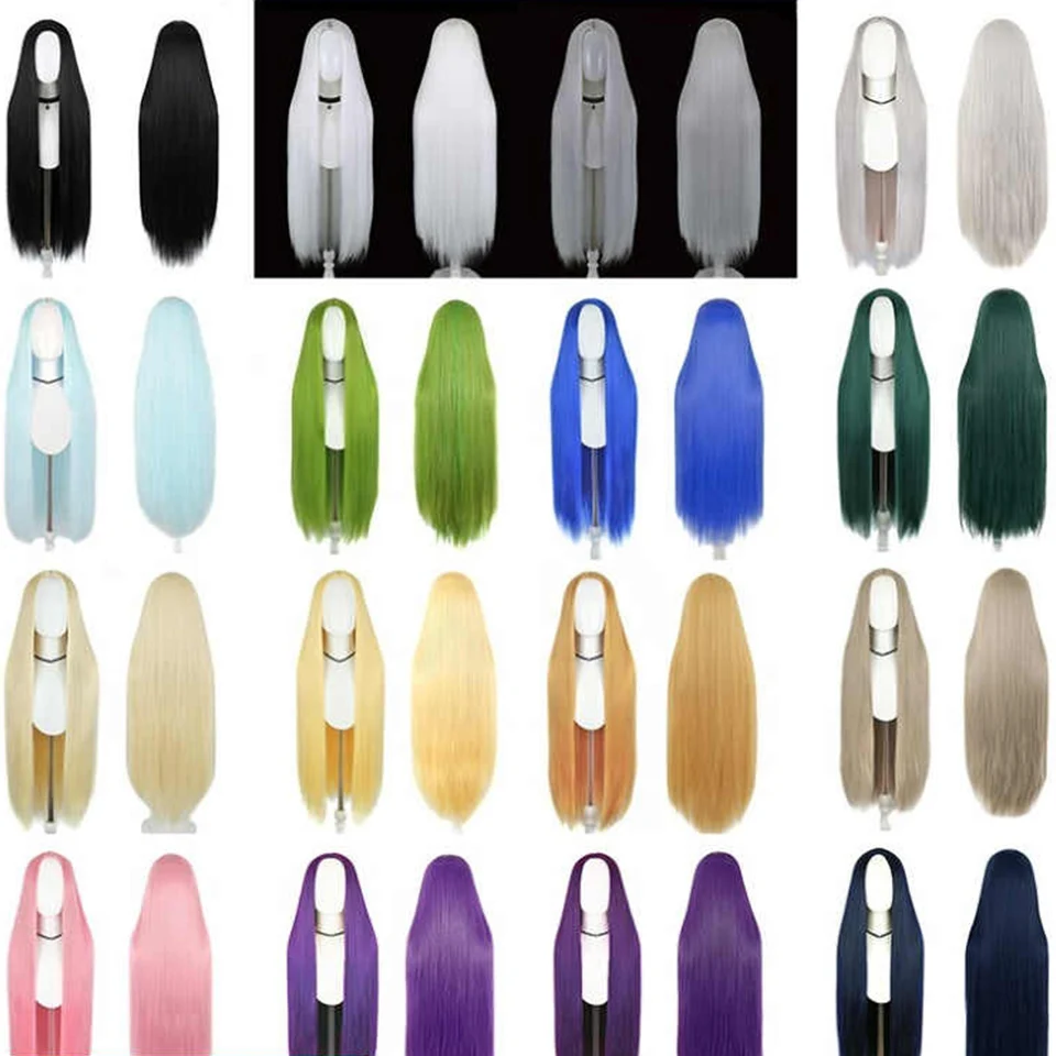 AOSI Synthetic Lolita Cosplay Wig Blonde Blue Red Pink Green Purple Hair for Cosplay Party 100CM Long Straight Wigs for Women
AOSI Synthetic Lolita Cosplay Wig Blonde Blue Red Pink Green Purple Hair for Cosplay Party 100CM Long Straight Wigs for Women