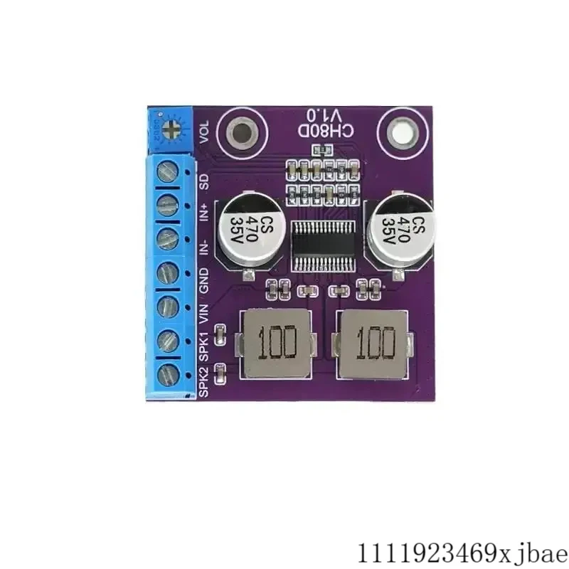 DC 5~26V Class D Amplifier Mono 80W Stereo Audio Amplifier EMI Filter with Protection Module
DC 5~26V Class D Amplifier Mono 80W Stereo Audio Amplifier EMI Filter with Protection Module