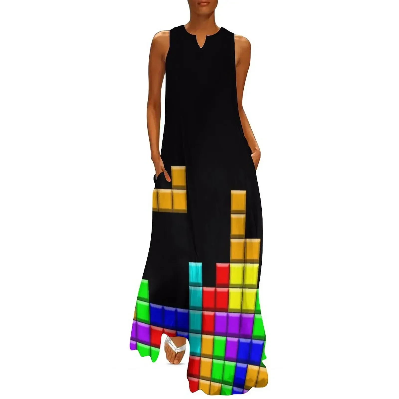 retro game pattern Long Dress womens clothing prom dresses dress Summer dresses for women Dress
retro game pattern Long Dress womens clothing prom dresses dress Summer dresses for women Dress