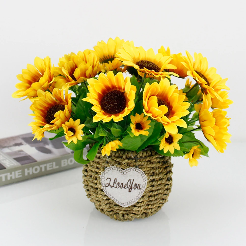 2pcs Artificial 7 Heads Simulation Flower Arrangement Supplies Home Office Wedding Decor Photography Props Yellow Cloth 
2pcs Artificial 7 Heads Simulation Flower Arrangement Supplies Home Office Wedding Decor Photography Props Yellow Cloth