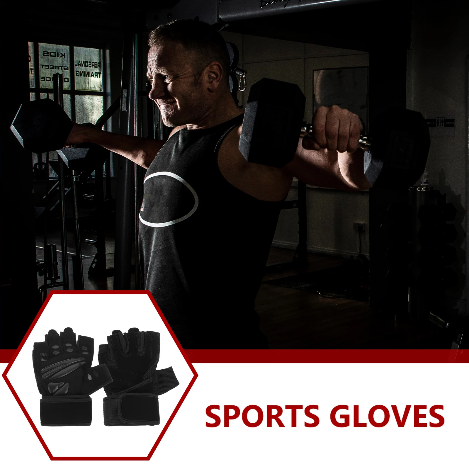 1Pair Weightlifting Gloves Breathable Non-Slip Sports Fitness Half Finger Dumbbell Training Wrist Brace Gloves for Men Size L
1Pair Weightlifting Gloves Breathable Non-Slip Sports Fitness Half Finger Dumbbell Training Wrist Brace Gloves for Men Size L