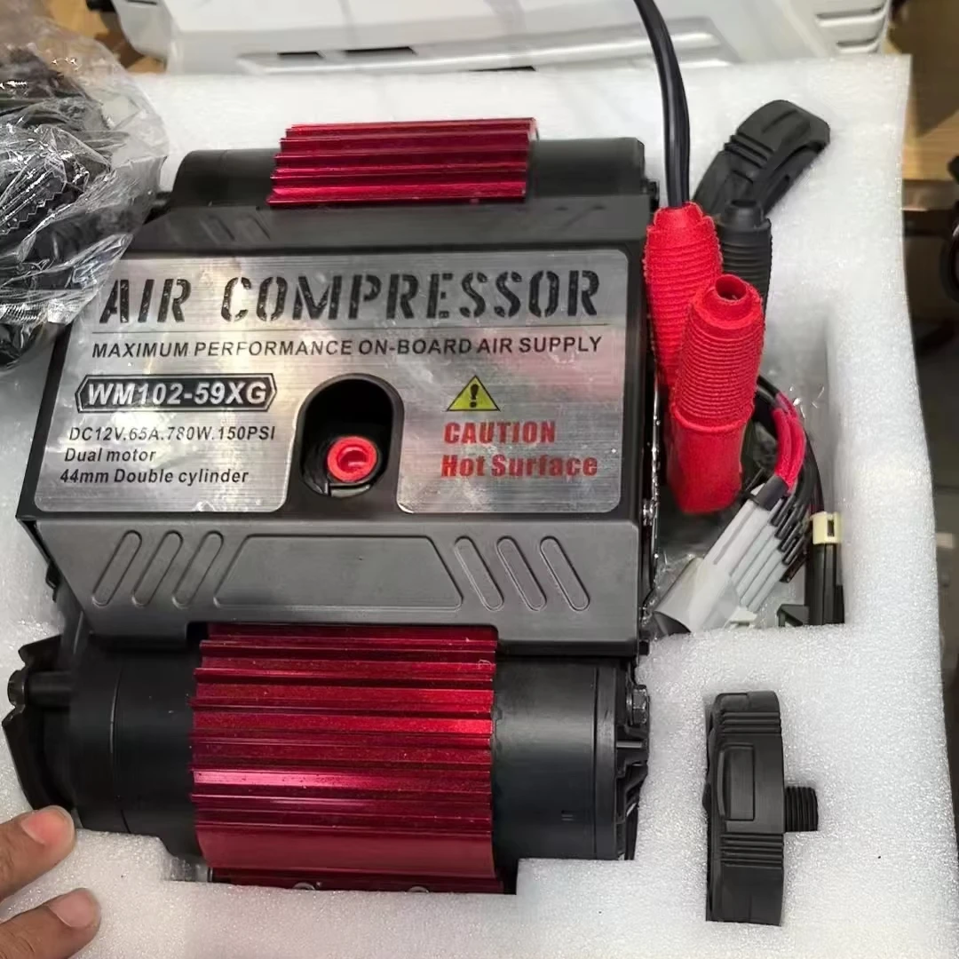 Vehicle-mounted Dual-cylinder air Pump Off-road Vehicle Tire air Pump Desert Snow Crossing air Pump 
Vehicle-mounted Dual-cylinder air Pump Off-road Vehicle Tire air Pump Desert Snow Crossing air Pump