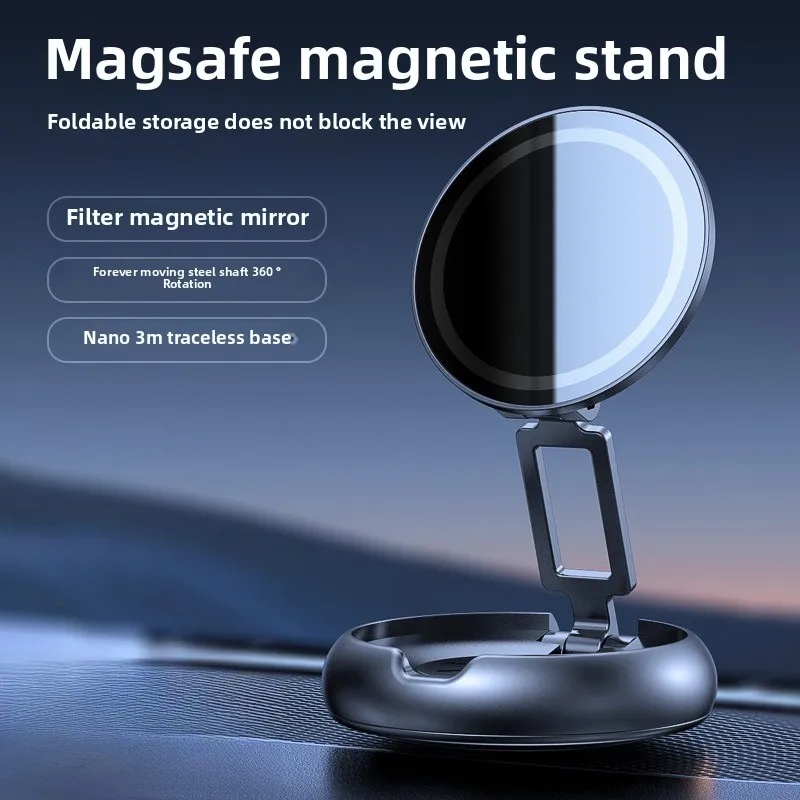 Adjustable Magnetic Car Phone Holder Metal Foldable Stand with Aromatherapy Function 360° Rotation Dashboard Mount for Mobile
Adjustable Magnetic Car Phone Holder Metal Foldable Stand with Aromatherapy Function 360° Rotation Dashboard Mount for Mobile