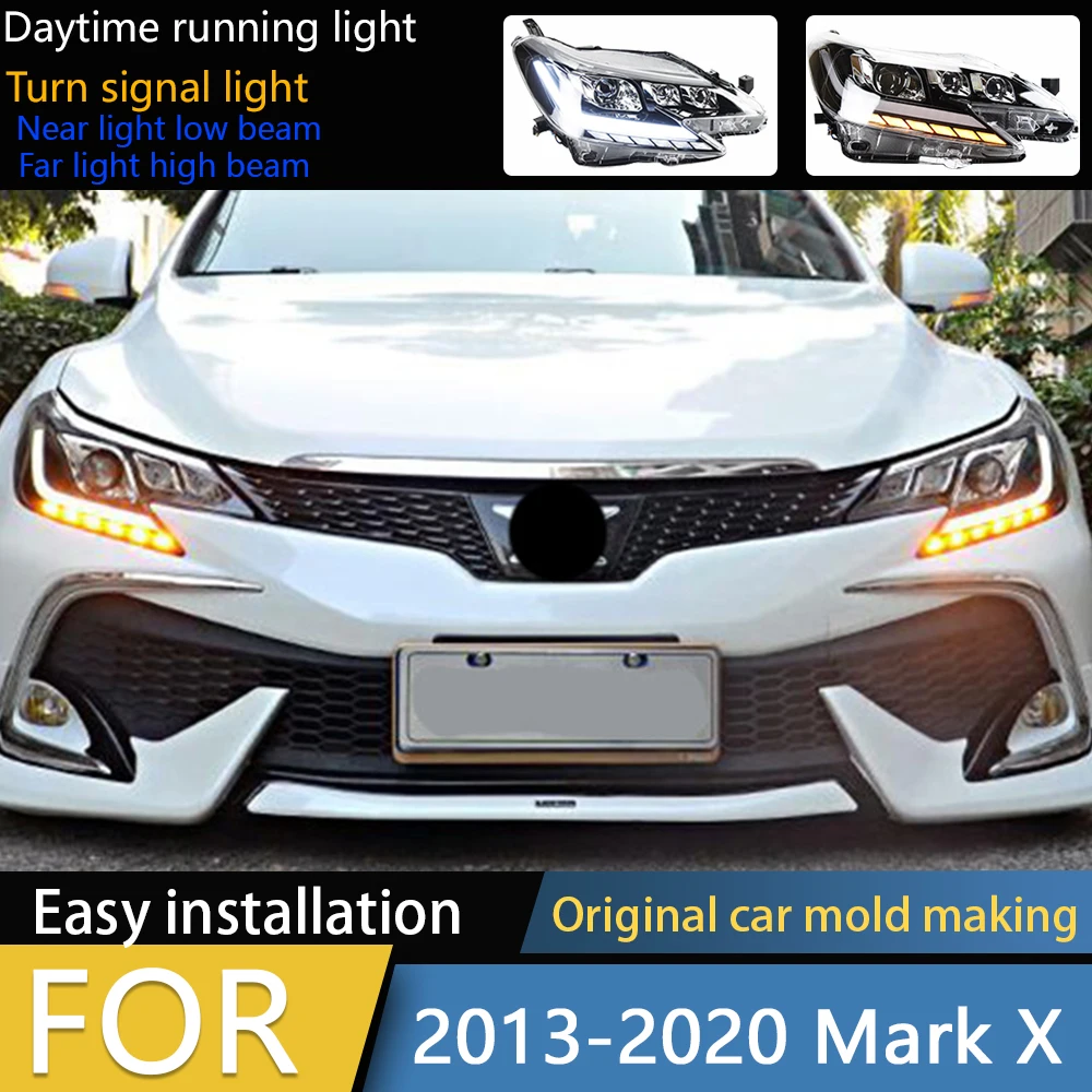 Car Styling Head Lamp for Mark X Headlights 2013-2020 Reiz LED Headlight LED DRL Dynamic Signal Bi Xenon Projector Accessories
Car Styling Head Lamp for Mark X Headlights 2013-2020 Reiz LED Headlight LED DRL Dynamic Signal Bi Xenon Projector Accessories