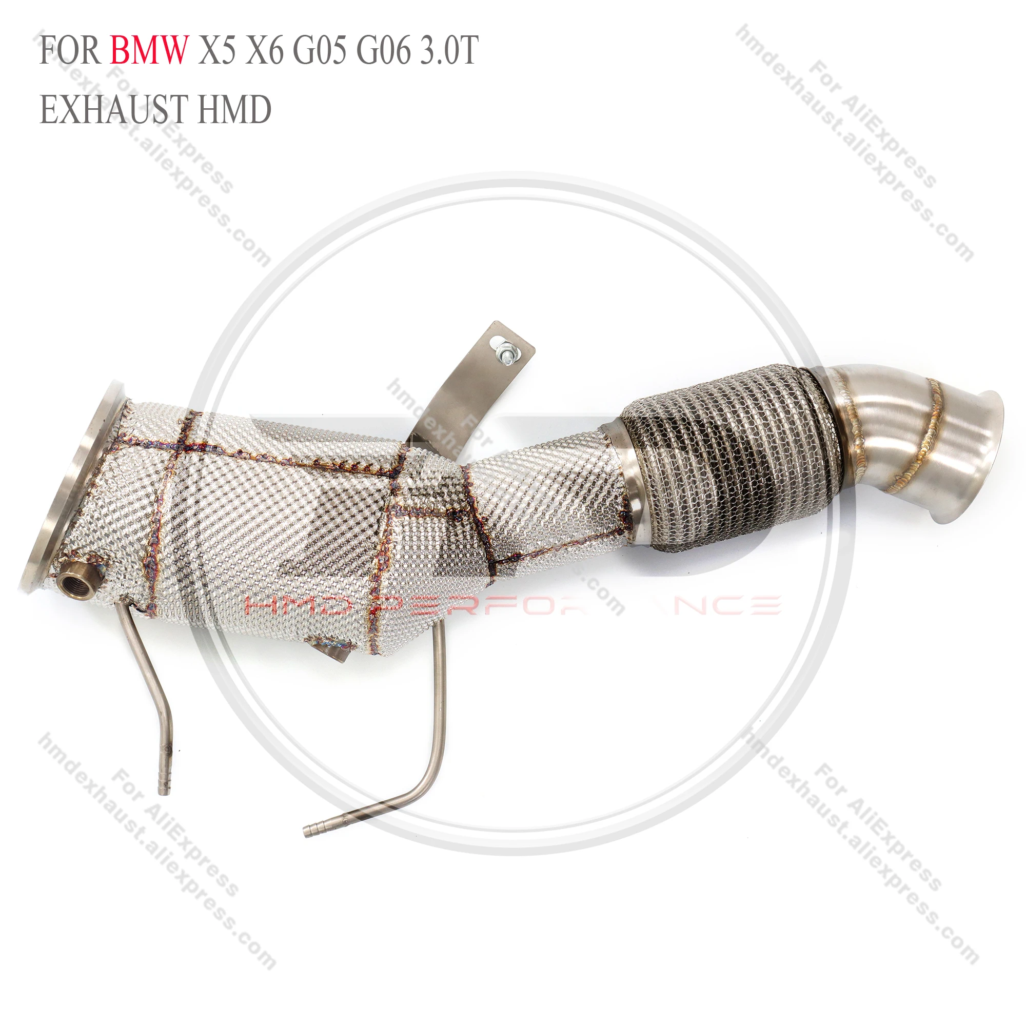 Downpipe for BMW X5 X6 G05 G06 3.0T 2024+ With Heat Shield HMD Exhaust System Performance Quality certification
Downpipe for BMW X5 X6 G05 G06 3.0T 2024+ With Heat Shield HMD Exhaust System Performance Quality certification