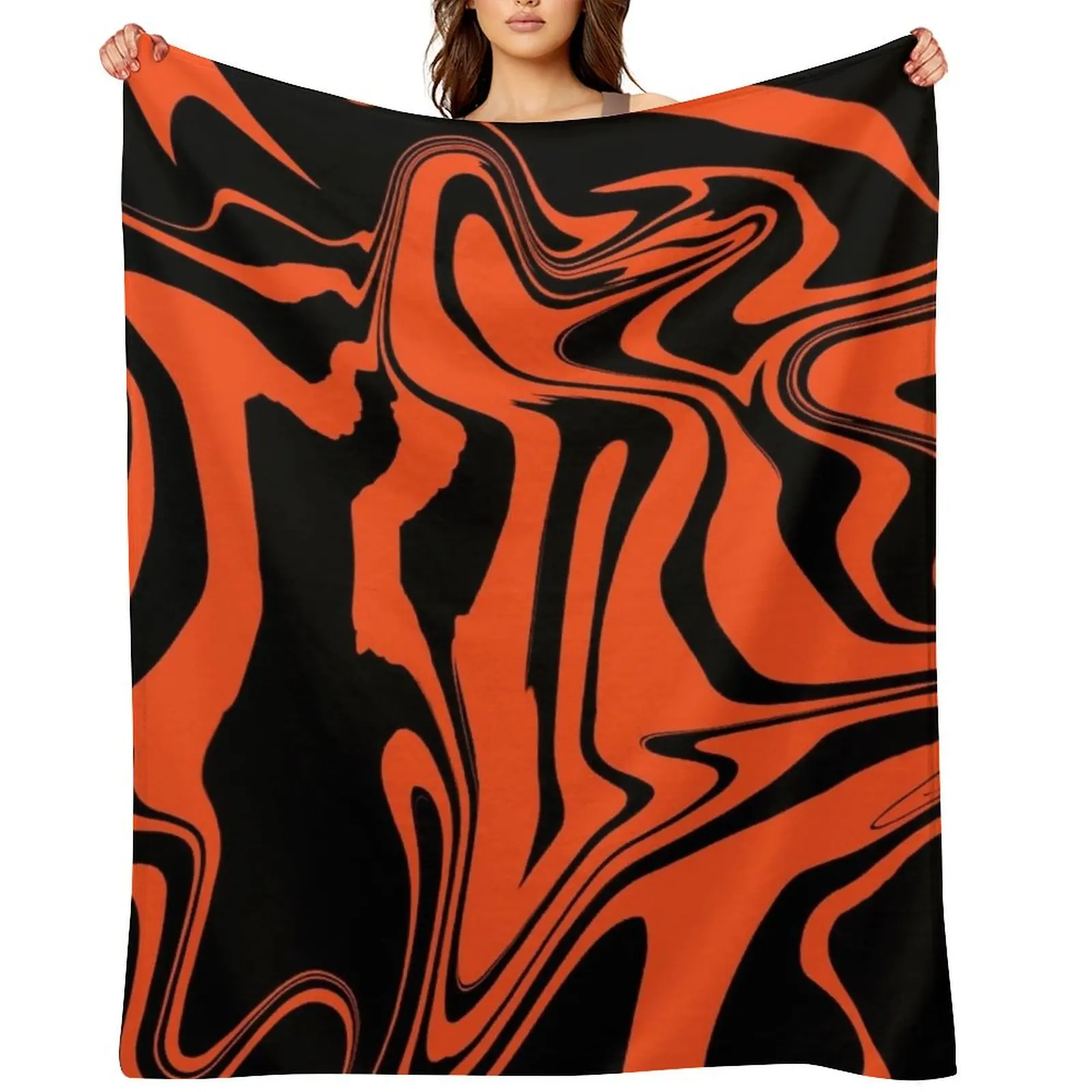 Black & Orange Liquid Swirl Throw Blanket valentine gift ideas Winter beds Soft Plush Plaid Thermal Blankets
Black & Orange Liquid Swirl Throw Blanket valentine gift ideas Winter beds Soft Plush Plaid Thermal Blankets