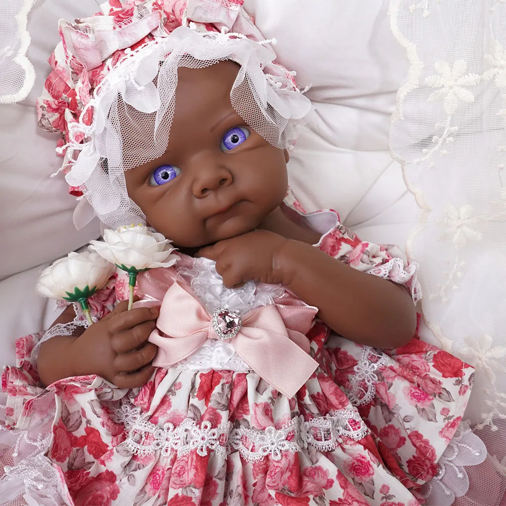 Silicone blue eyes Baby Girl 19.69" Lifelike Full Body Silicone Reborn Dolls Soft Handmade Newborn Dolls for Collector Gift
Silicone blue eyes Baby Girl 19.69" Lifelike Full Body Silicone Reborn Dolls Soft Handmade Newborn Dolls for Collector Gift