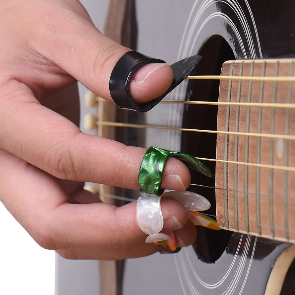 15 Pcs Guitar Finger Cots Set Lightweight Durable Ultra Thin Fingertip Protector Picks Thumb Acoustic Steel Bass
15 Pcs Guitar Finger Cots Set Lightweight Durable Ultra Thin Fingertip Protector Picks Thumb Acoustic Steel Bass